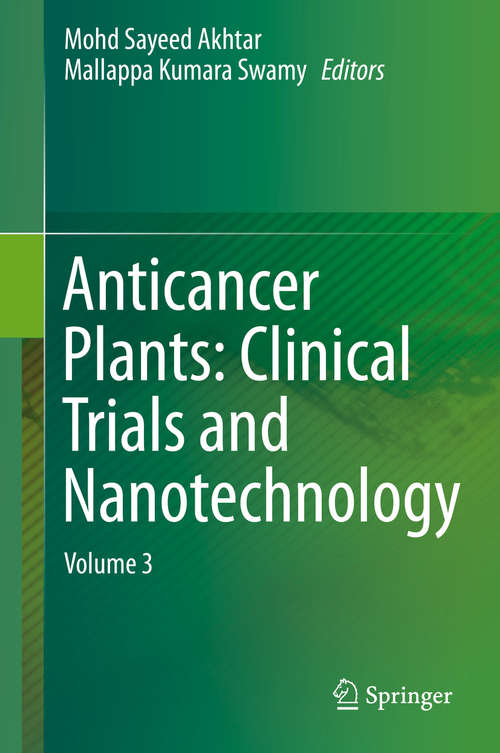 Book cover of Anticancer Plants: Volume 3