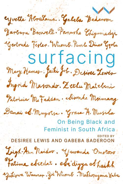 Book cover of Surfacing: On being black and feminist in South Africa