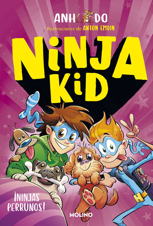 Book cover of Ninja Kid 8 - ¡Ninjas perrunos! (Ninja Kid: Volumen 8)