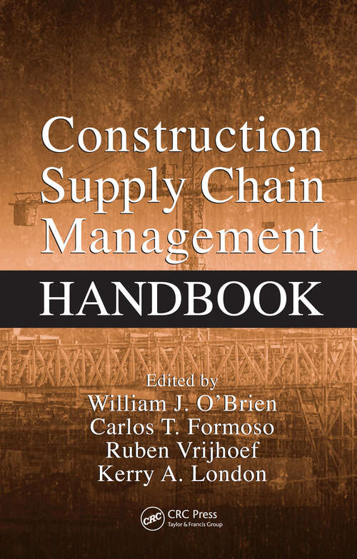 Book cover of Construction Supply Chain Management Handbook