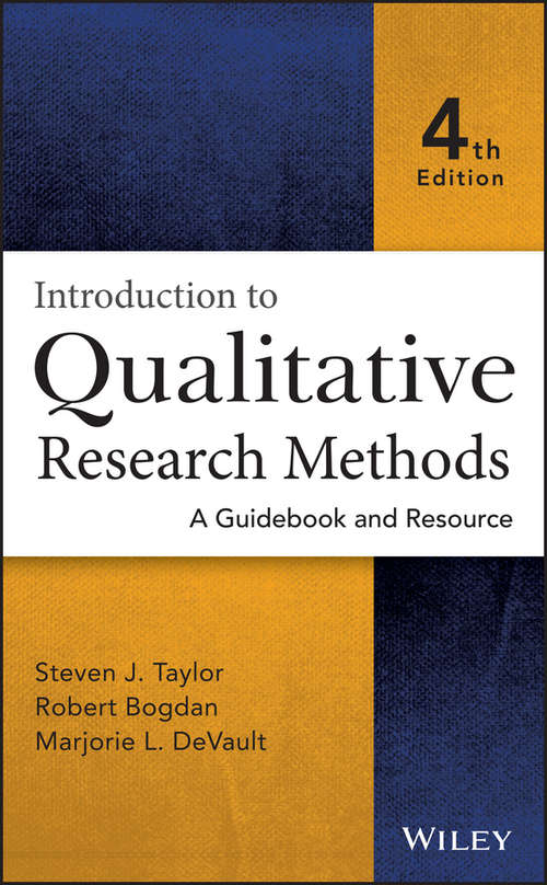 Book cover of Introduction to Qualitative Research Methods