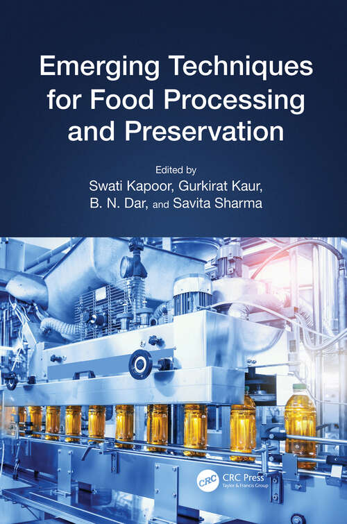 Book cover of Emerging Techniques for Food Processing and Preservation