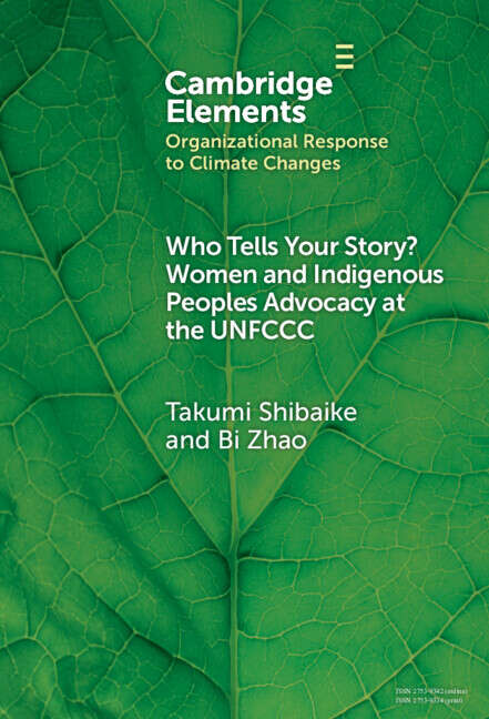 Book cover of Who Tells Your Story?: Women and Indigenous Peoples Advocacy at the UNFCCC (Organizational Response to Climate Change: Businesses, Governments)