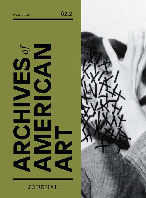 Book cover of Archives of American Art Journal, volume 62 number 2 (Fall 2023)