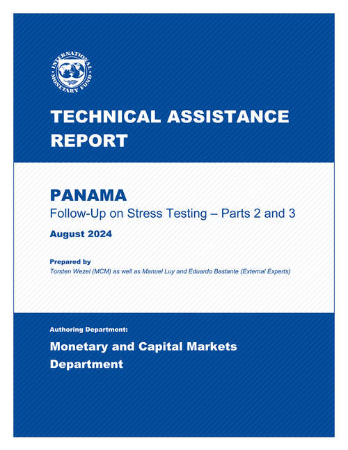 Book cover of Panama: Technical Assistance Report-follow-up On Stress Testing - Parts 2 And 3 (Technical Assistance Reports)