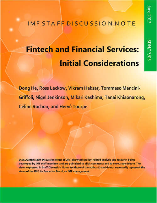 Book cover of IMF Staff Discussion Note