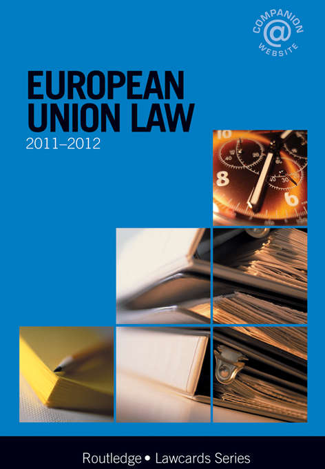 Book cover of European Union Lawcards 2011-2012 (8) (Lawcards)