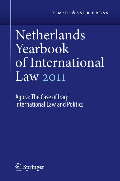 Book cover of Netherlands Yearbook of International Law 2011