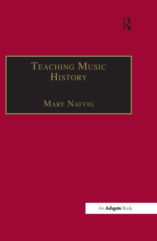 Book cover of Teaching Music History