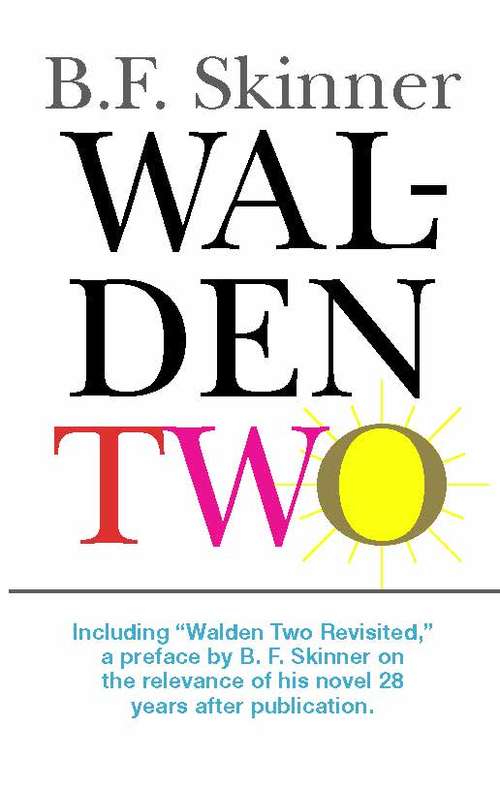 Book cover of Walden Two (Hackett Classics)