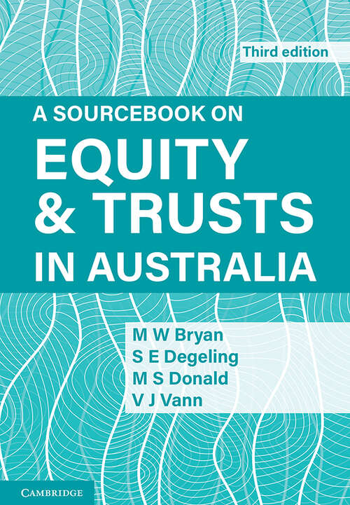 Book cover of A Sourcebook on Equity and Trusts in Australia