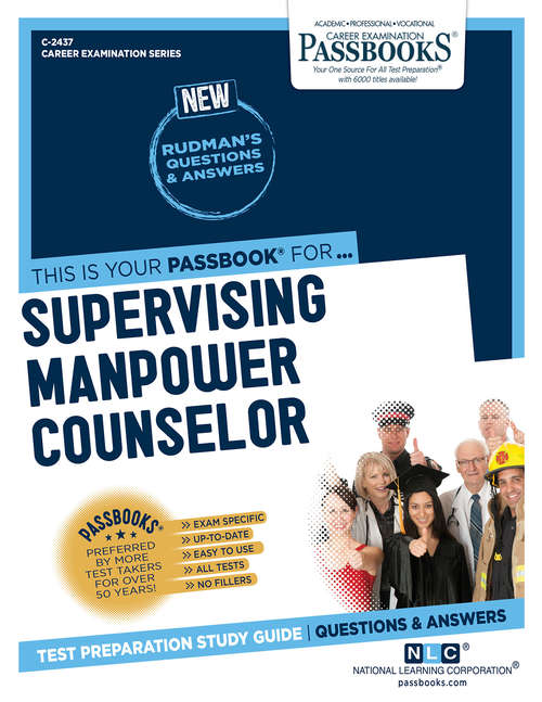 Book cover of Supervising Manpower Counselor: Passbooks Study Guide (Career Examination Series)