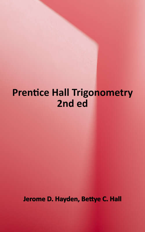 Book cover of Trigonometry (Second Edition)