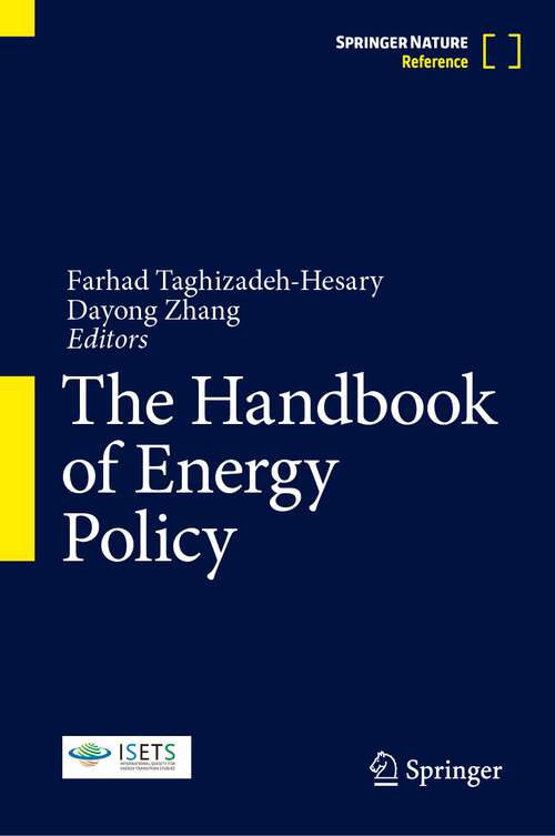 Book cover of The Handbook of Energy Policy (1st ed. 2023)