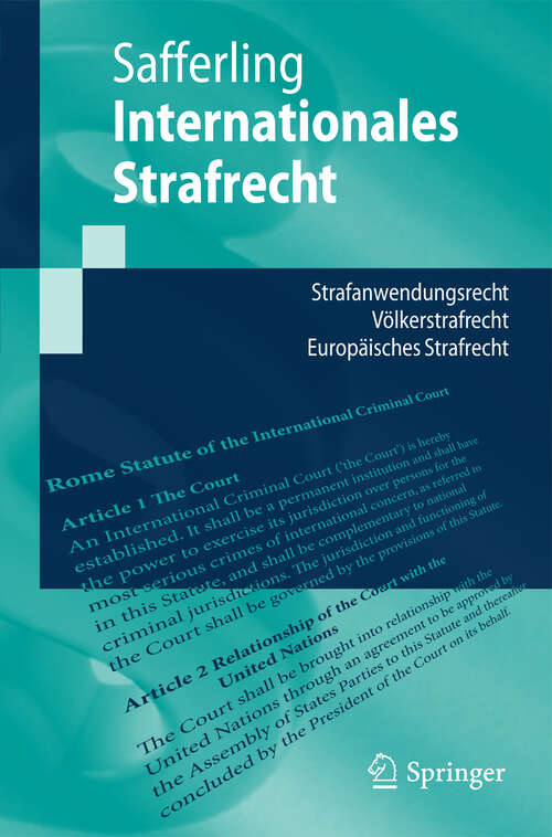 Book cover of Internationales Strafrecht