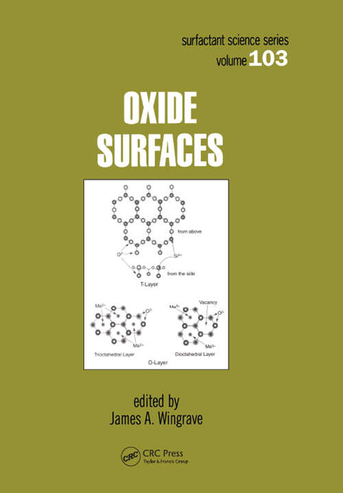 Book cover of Oxide Surfaces (Surfactant Science)