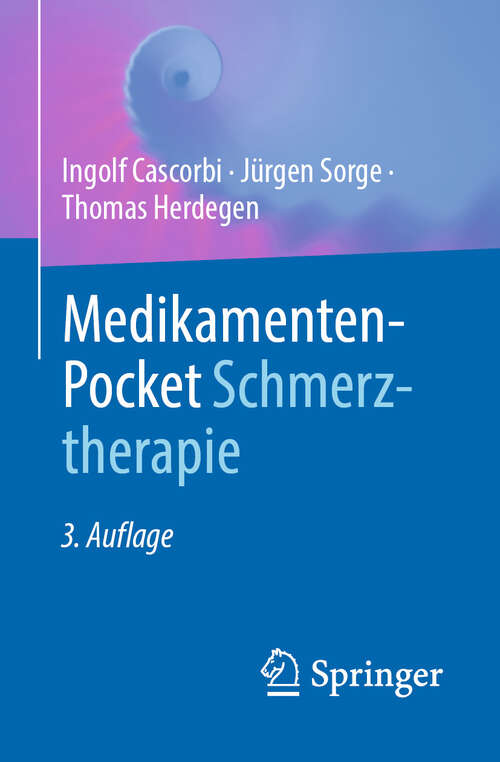 Book cover of Medikamenten-Pocket Schmerztherapie (3. Auflage 2024)