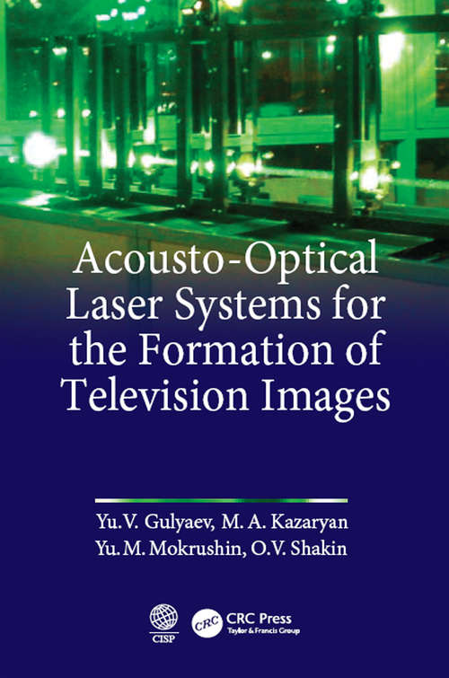 Book cover of Acousto-Optical Laser Systems for the Formation of Television Images