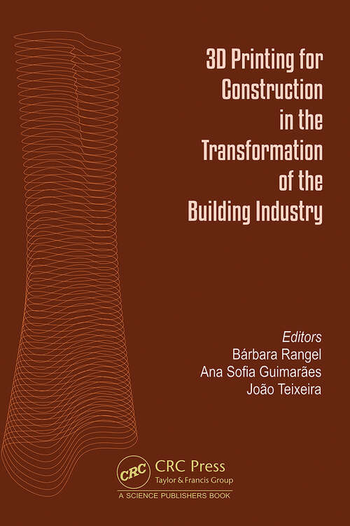 Book cover of 3D Printing for Construction in the Transformation of the Building Industry