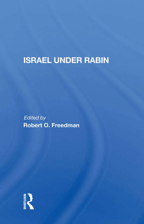 Book cover of Israel Under Rabin