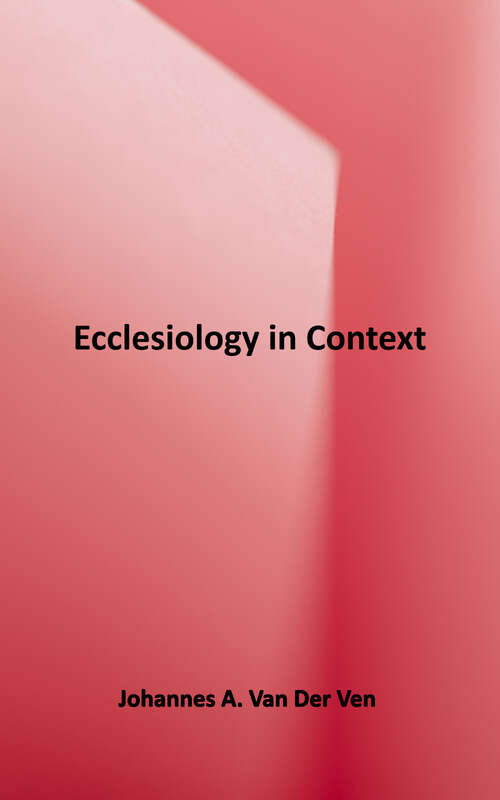 Book cover of Ecclesiology in Context