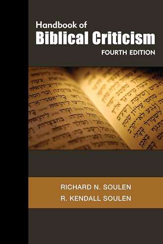 Book cover of Handbook of Biblical Criticism (4)