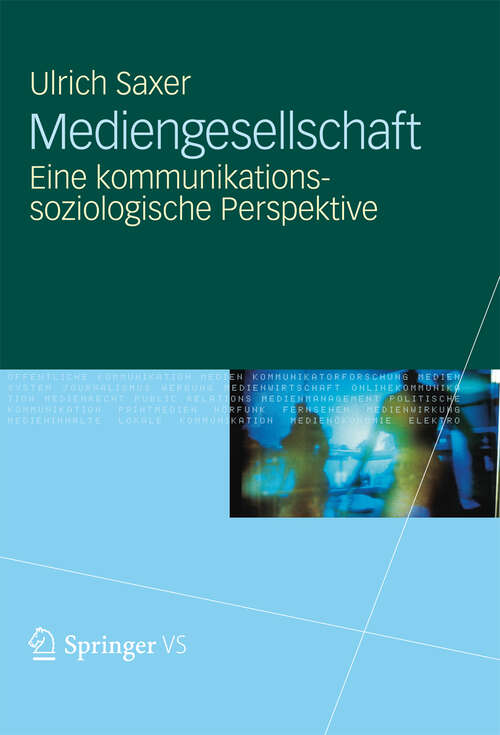 Book cover of Mediengesellschaft