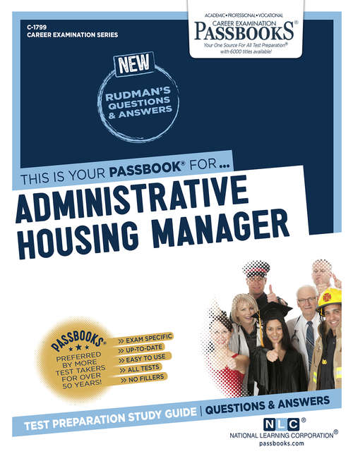 Book cover of Administrative Housing Manager: Passbooks Study Guide (Career Examination Series)