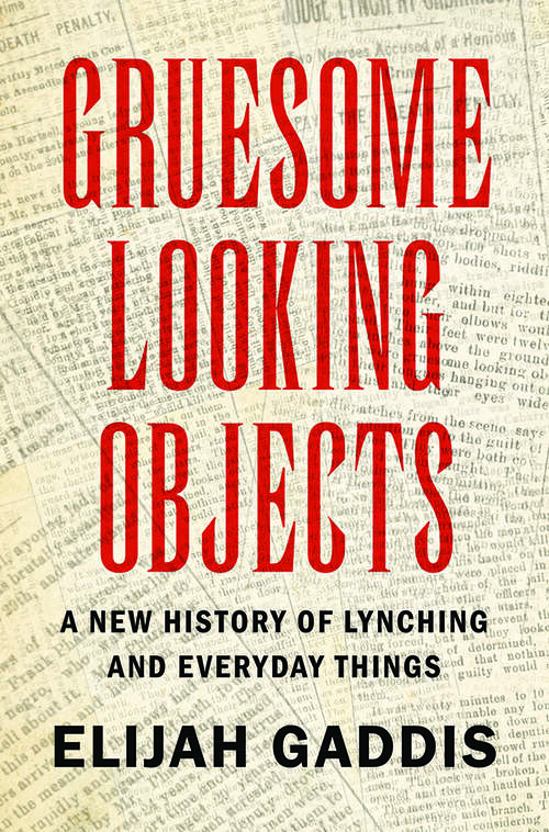 Book cover of Gruesome Looking Objects: A New History of Lynching and Everyday Things (Cambridge Studies on the American South)