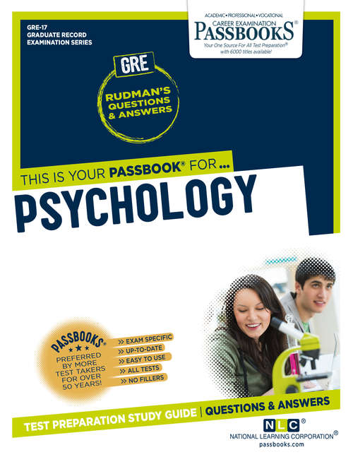 Book cover of PSYCHOLOGY: Passbooks Study Guide (Graduate Record Examination Series (GRE): Vol. Upft-21)