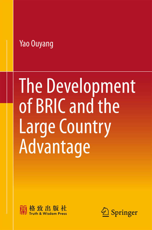 Book cover of The Development of BRIC and the Large Country Advantage