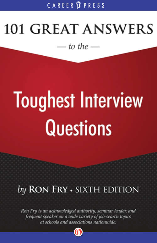 Book cover of 101 Great Answers to the Toughest Interview Questions