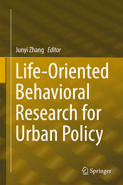 Book cover of Life-Oriented Behavioral Research for Urban Policy