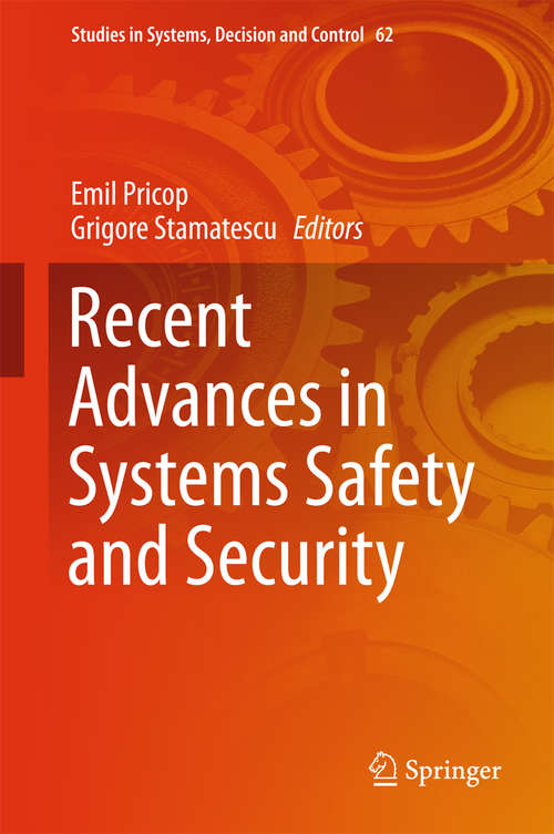 Book cover of Recent Advances in Systems Safety and Security