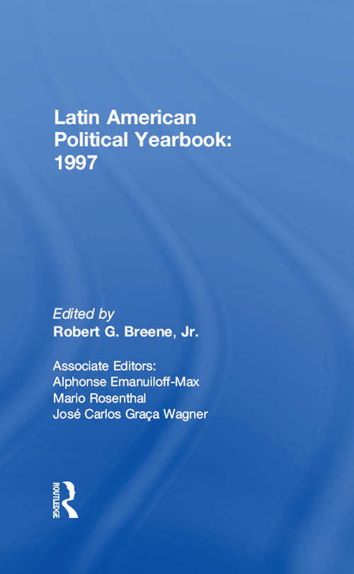 Book cover of Latin American Political Yearbook: 1997