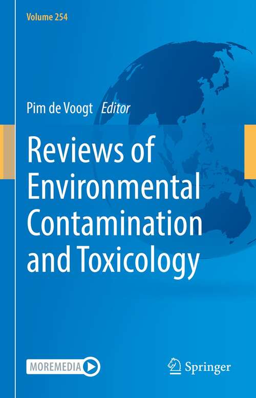 Book cover of Reviews of Environmental Contamination and Toxicology Volume 254 (1st ed. 2021) (Reviews of Environmental Contamination and Toxicology #254)