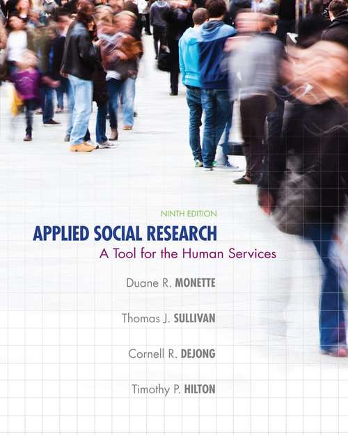 Book cover of Applied Social Research: A Tool for the Human Services