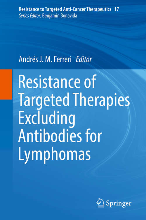 Book cover of Resistance of Targeted Therapies Excluding Antibodies for Lymphomas