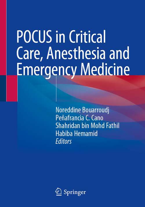 Book cover of POCUS in Critical Care, Anesthesia and Emergency Medicine (2024)