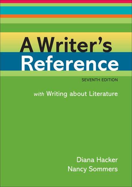 Book cover of A Writer's Reference: With Writing About Literature (Seventh Edition)