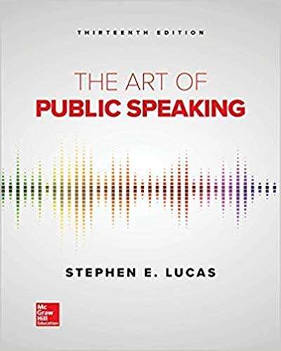 Book cover of The Art Of Public Speaking (Thirteenth Edition)