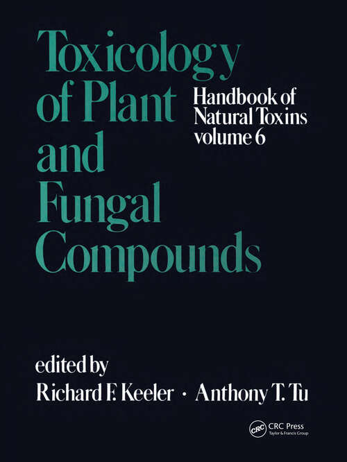 Book cover of Handbook of Natural Toxins: Toxicology of Plant and Fungal Compounds