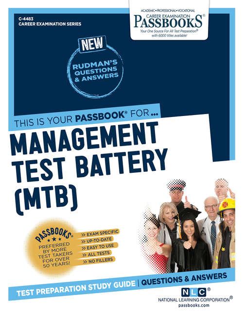 Book cover of Management Test Battery (MTB): Passbooks Study Guide (Career Examination Series)