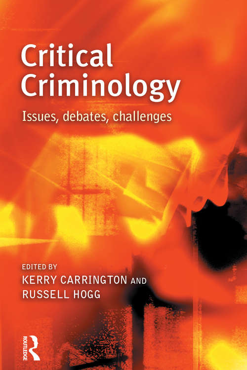 Book cover of Critical Criminology (New Directions In Critical Criminology Ser.)