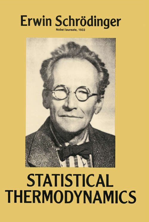 Book cover of Statistical Thermodynamics: A Course Of Seminar Lectures Delivered In January (Dover Books On Physics Series)