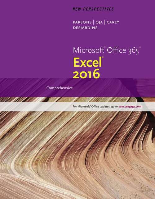Book cover of New Perspectives Microsoft Office 365 & Excel 2016, Comprehensive