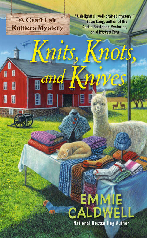 Book cover of Knits, Knots, and Knives (A Craft Fair Knitters Mystery #3)