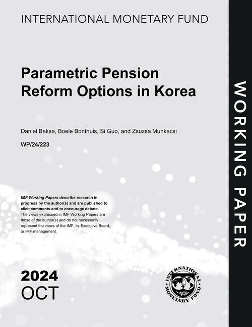 Book cover of Parametric Pension Reform Options in Korea