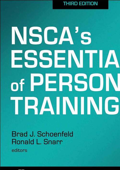 Book cover of NSCA's Essentials of Personal Training (Third Edition)