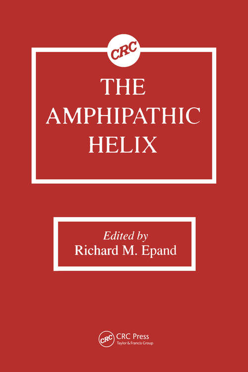 Book cover of The Amphipathic Helix